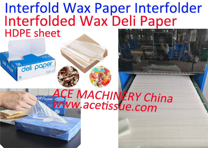 Interfolded Food and Deli Dry Wrap Wax Paper Sheets with Dispenser